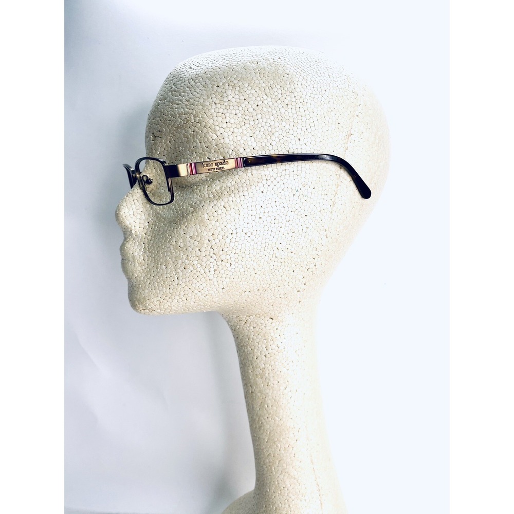Kate Spade NY Brown Tortoise Metal Cat Eye Eyeglasses Averil 0RX3 51 16 135 - Picture 11 of 11